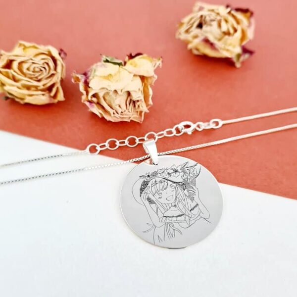 Lantisor ALEXANDRA colectia Our Children – Pandantiv fetita cu palarie – Argint 925