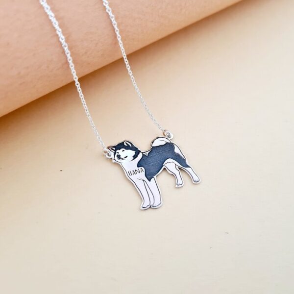 Lantisor cu pandantiv Akita – Argint 925