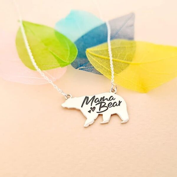 Lantisor cu pandantiv – Mama bear – Argint 925
