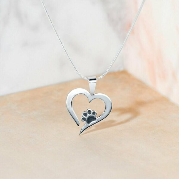 Lantisor Inima cu Labuta – Argint 925