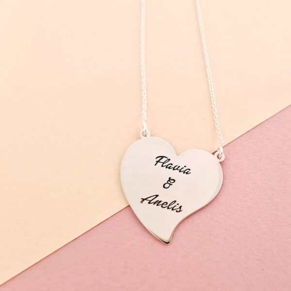 Lantisor Inima gravata – Argint 925