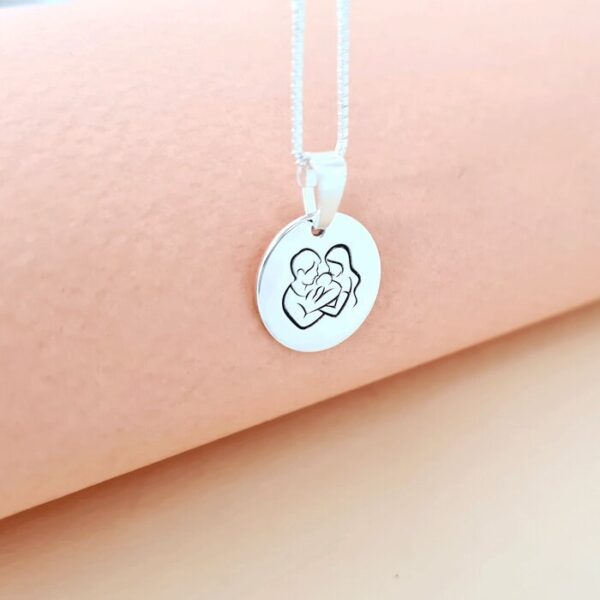 Lantisor cu pandantiv banut – Proaspeti Parinti – Argint 925