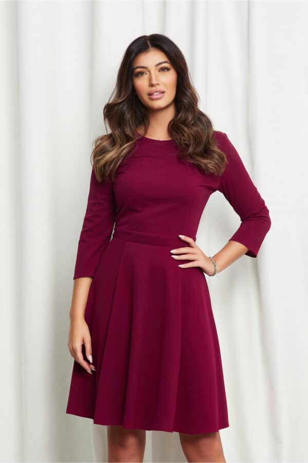 Rochie Dy Fashion bordo office
