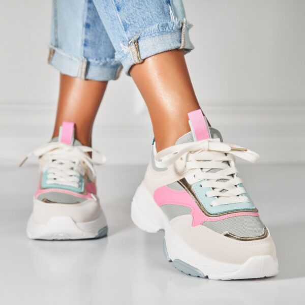 Adidasi Dama Color din Piele Ecologica Rehana A7628