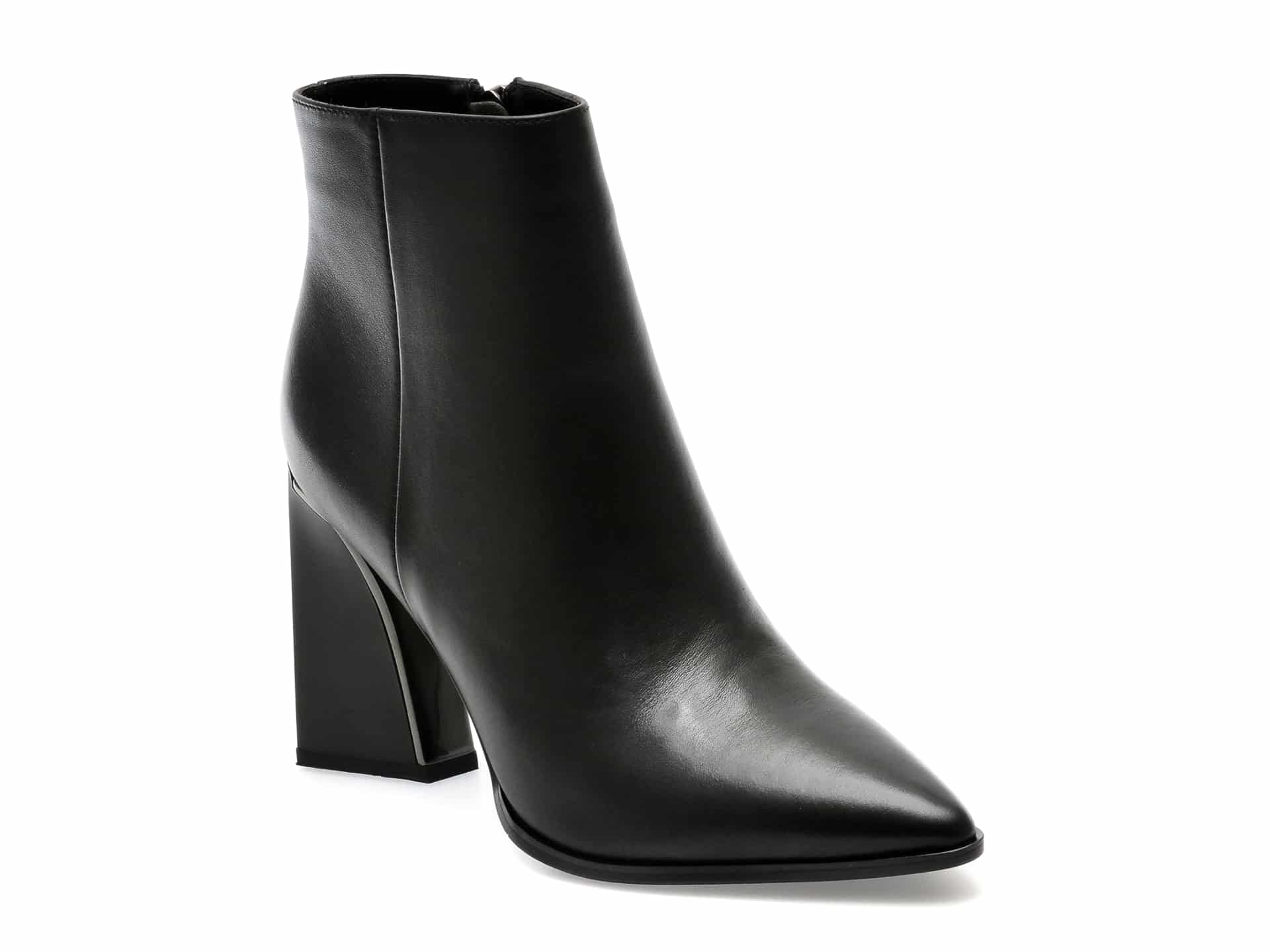 Botine EPICA negre, 1410, din piele naturala