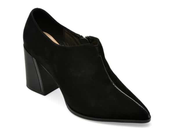 Botine EPICA negre, 18J1371, din piele intoarsa
