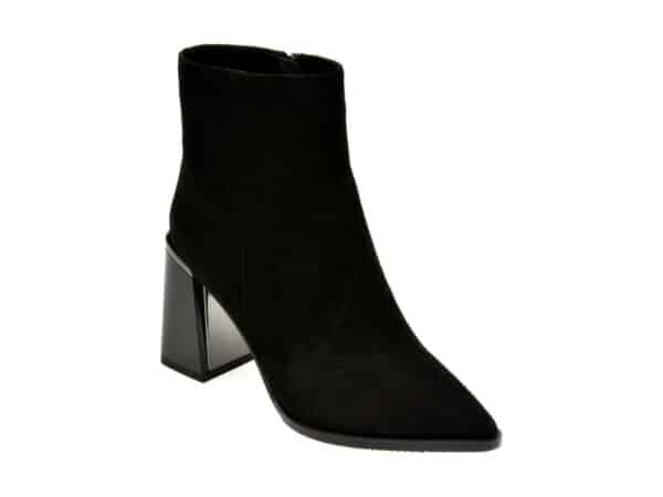 Botine EPICA negre, 29455, din piele intoarsa