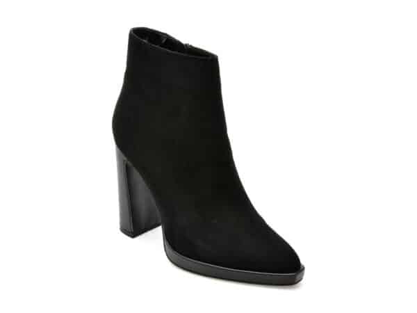Botine FLAVIA PASSINI negre, 3C522, din piele intoarsa