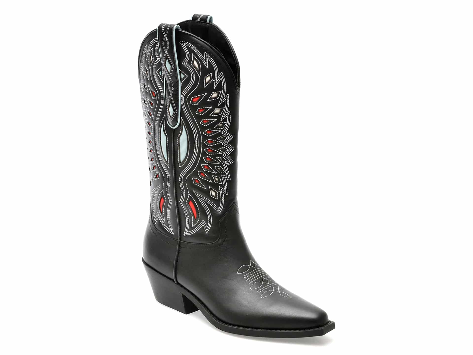 Ciocate Steve Madden negre, WESLYN, din piele naturala