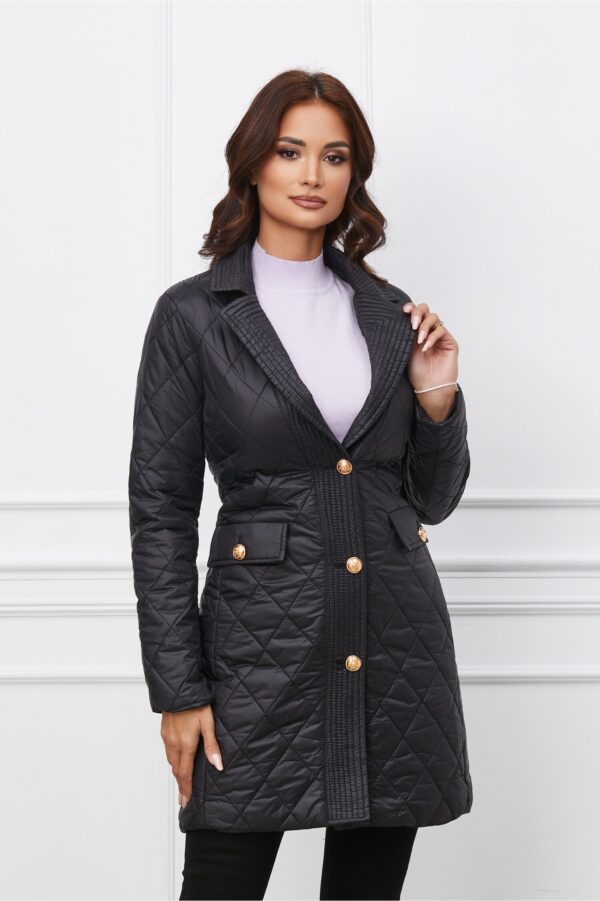 Geaca Betty neagra din fas matlasata