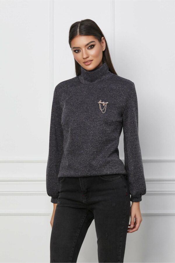 Maleta Dy Fashion gri cu accesoriu