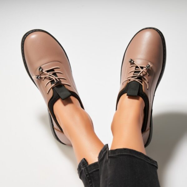Pantofi dama casual Camel din Piele Ecologica Nishma A6981