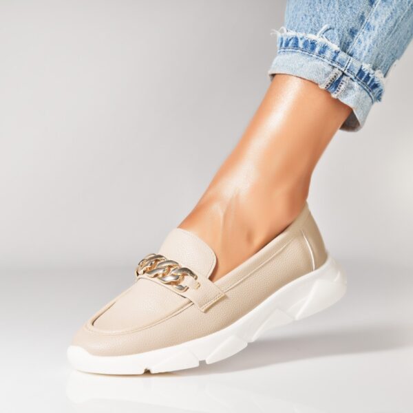 Pantofi dama casual Kaki din Piele Ecologica Eula A7245
