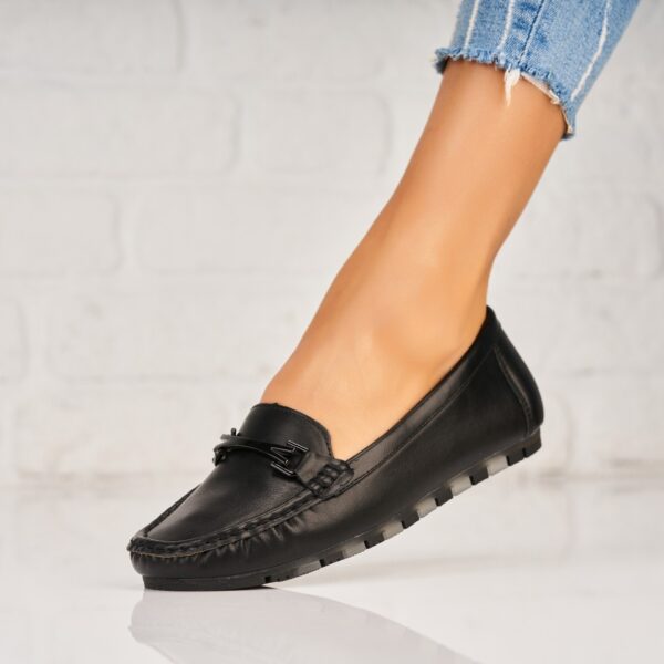 Pantofi dama casual Negri din Piele Ecologica Malawi A5337