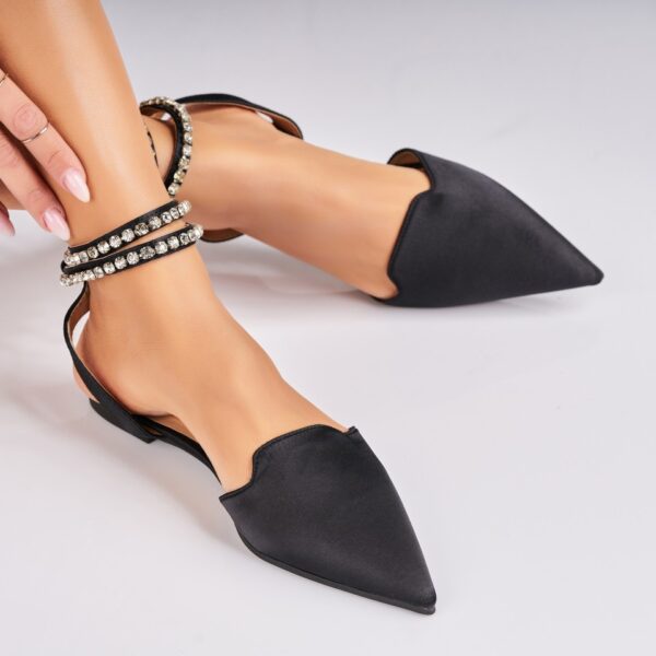 Pantofi dama casual Negri din Satin Amily A4695
