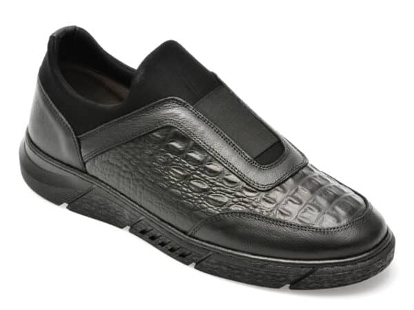 Pantofi AXXELLL negri, ER800, din piele naturala