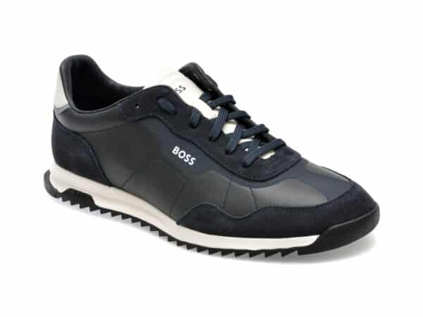 Pantofi BOSS bleumarin, 4036, din piele naturala