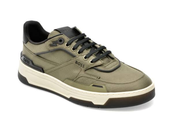 Pantofi BOSS kaki, 2886, din material textil