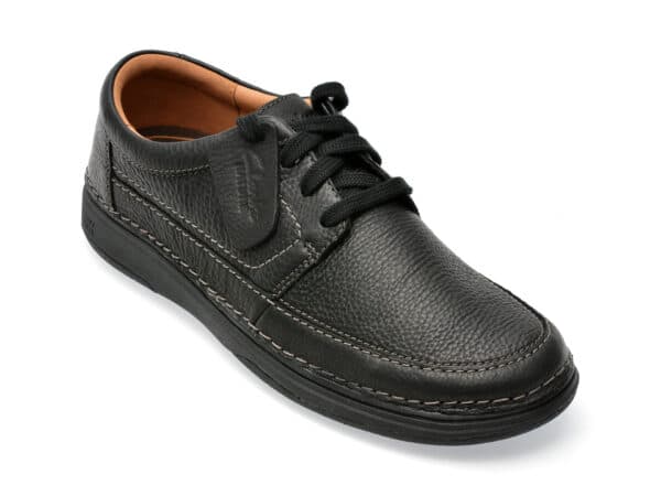 Pantofi CLARKS negri, NAT5LO, din piele naturala