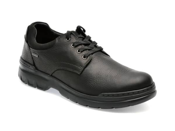 Pantofi CLARKS negri, ROCWAGT, din piele naturala