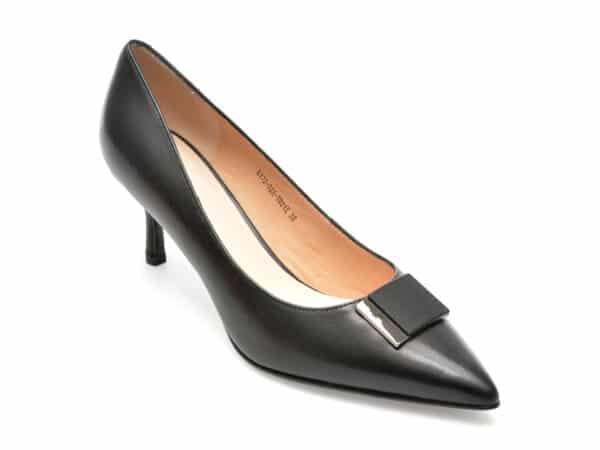 Pantofi EPICA negri, 17202A, din piele naturala