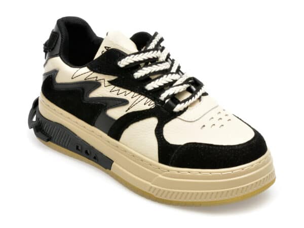 Pantofi EPICA negri, 69510, din piele naturala