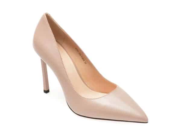 Pantofi EPICA nude, 19070A, din piele naturala