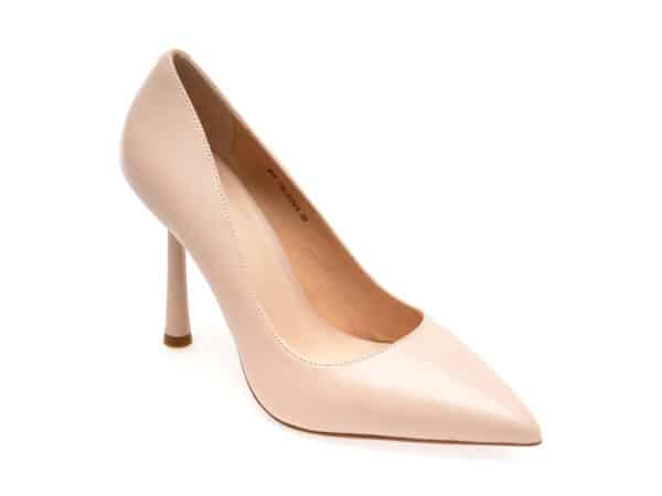 Pantofi EPICA nude, 8470A, din piele naturala
