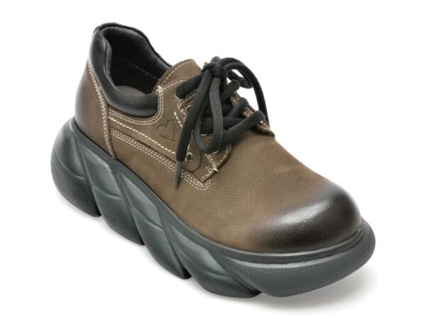 Pantofi FLAVIA PASSINI kaki, 93938, din piele naturala