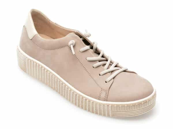 Pantofi GABOR bej, 33331, din nabuc