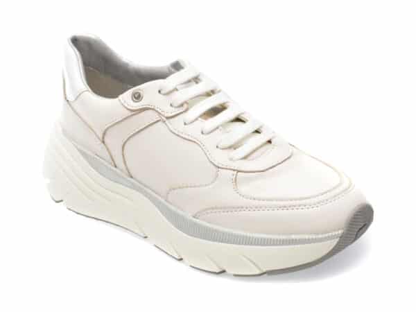 Pantofi GEOX bej, D35UFA, din piele naturala