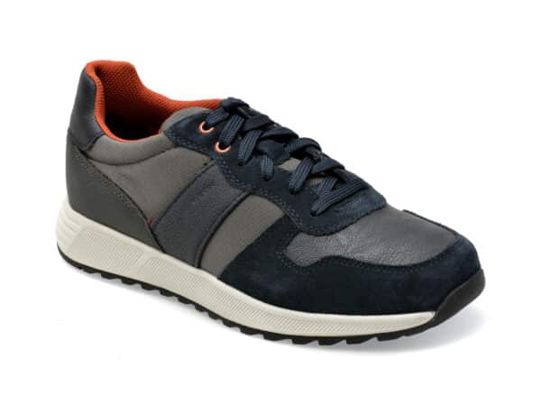 Pantofi GEOX gri, U35F1A, din piele ecologica