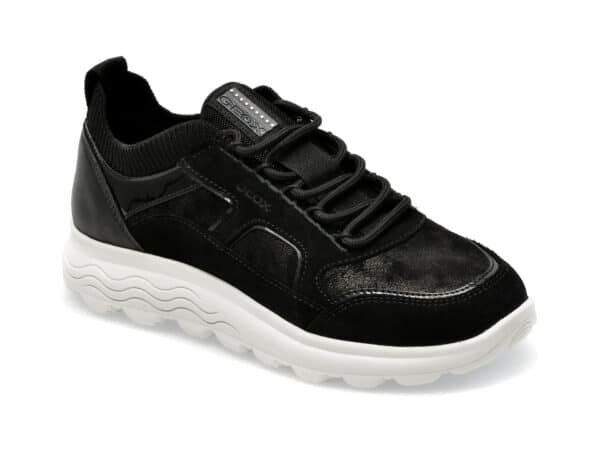 Pantofi GEOX negri, D26NUC, din piele naturala