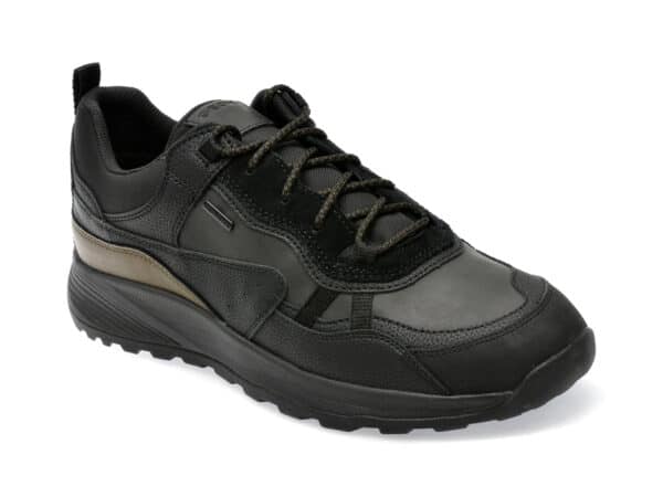 Pantofi GEOX negri, U36EZC, din piele ecologica