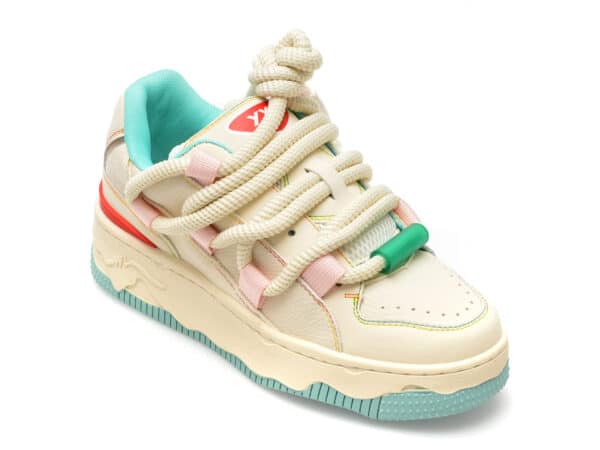 Pantofi GRYXX albi, 1776, din piele naturala