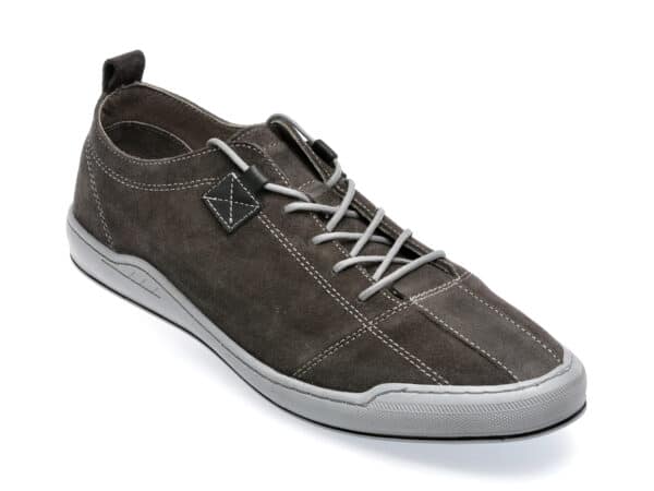 Pantofi GRYXX gri, M6925, din piele intoarsa