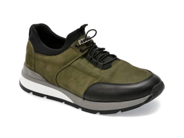 Pantofi GRYXX kaki, M7055, din nabuc