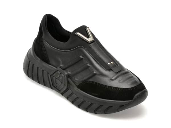 Pantofi GRYXX negri, 006SUT2, din piele naturala