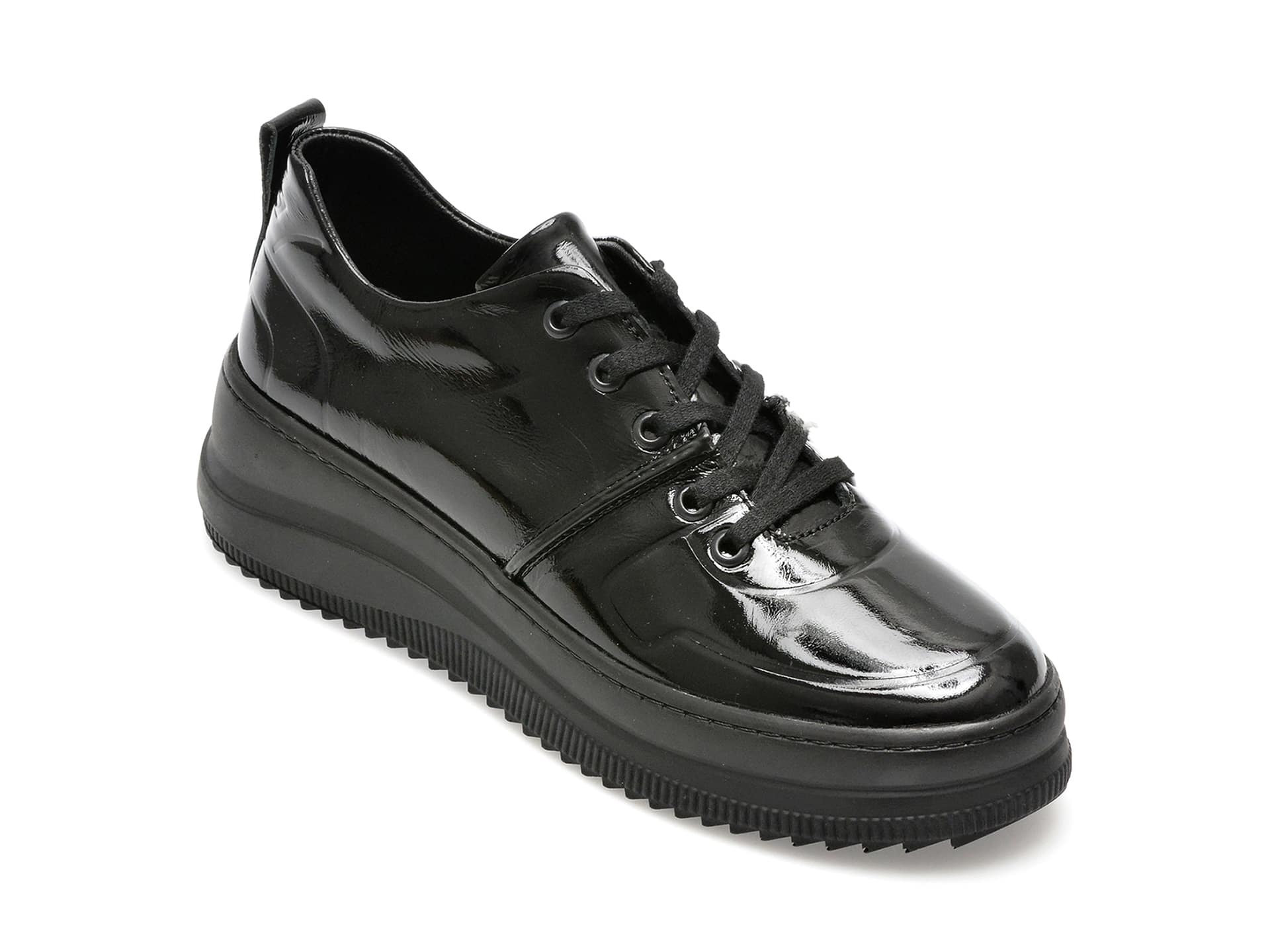 Pantofi GRYXX negri, 387G323, din piele naturala lacuita