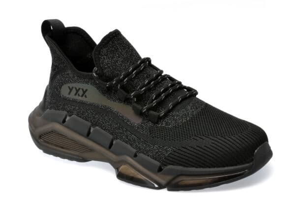 Pantofi GRYXX negri, A120, din material textil