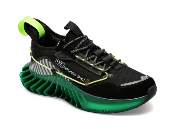 Pantofi GRYXX negri, A30, din material textil