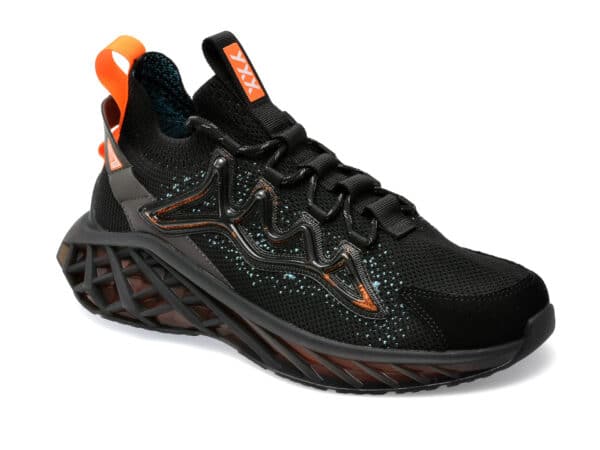 Pantofi GRYXX negri, A85, din material textil