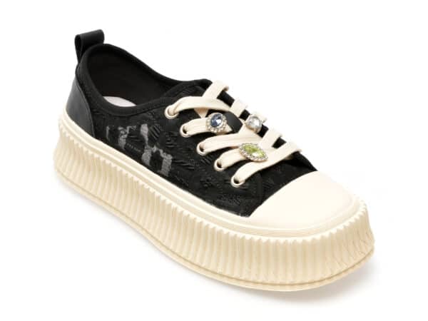 Pantofi GRYXX negri, A9309, din material textil