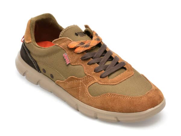Pantofi JEEP maro, M32101A, din piele naturala