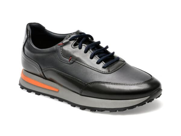 Pantofi OTTER bleumarin, 231181, din piele naturala