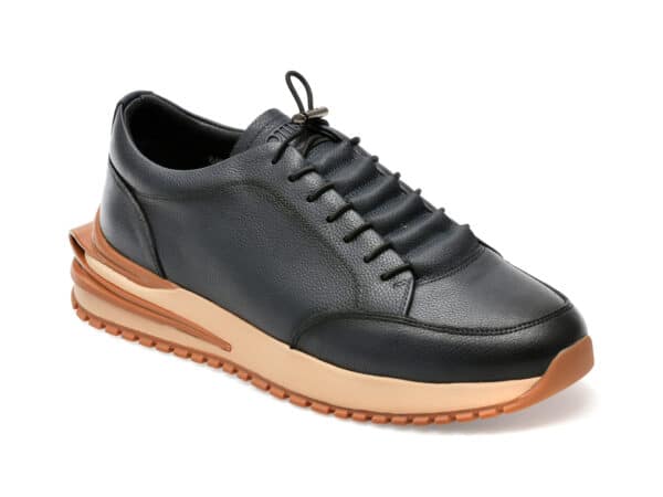 Pantofi OTTER bleumarin, 6461, din piele naturala