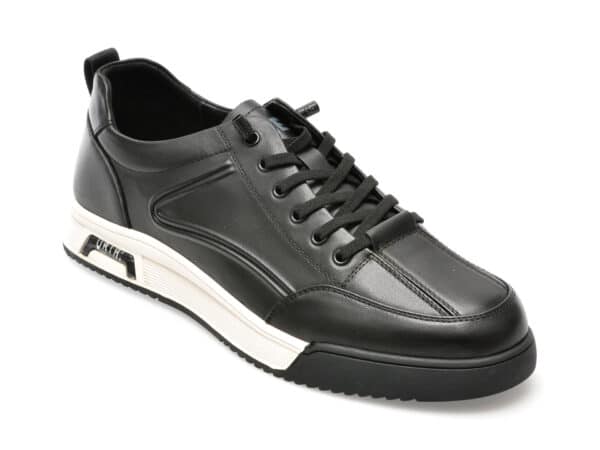 Pantofi OTTER negri, 10582, din piele naturala