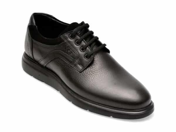 Pantofi OTTER negri, 3051, din piele naturala