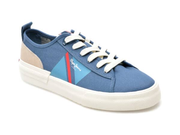 Pantofi PEPE JEANS bleumarin, MS30903, din material textil