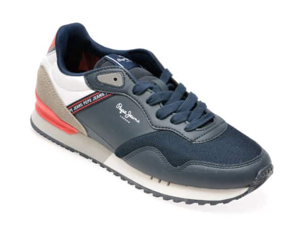 Pantofi PEPE JEANS bleumarin, MS30991, din piele ecologica